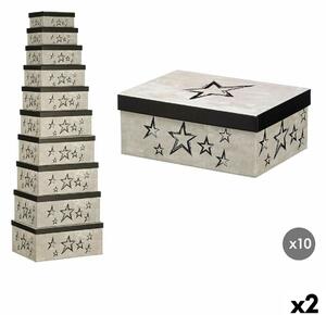 Decorative box Pincello 62 Black Cardboard (2 Units)