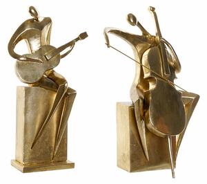 Decorative Figure DKD Home Decor 31 x 18 x 45 cm Golden Music (2 Units)