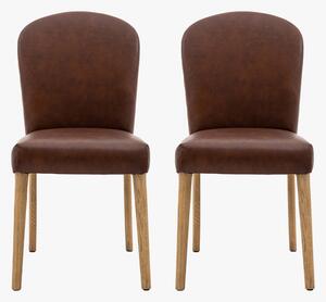 Archer Leather Dining Chair, Set of 2