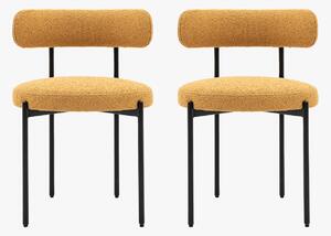 Novus Dining Chair in Ochre, Set of 2