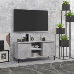 TV Cabinet with Metal Legs Concrete Grey 103.5x35x50 cm