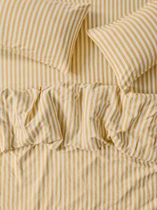 Honey Pembroke Stripe Linen Blend Duvet Cover | Single | Piglet in Bed