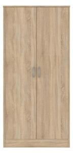Babylon Wooden Wardrobe With 2 Doors In Oak