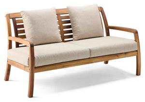 Ozone Wooden Lounge 2 Seater Sofa in Natural