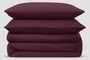 Berry Linen Blend Duvet Set | Single | Piglet in Bed