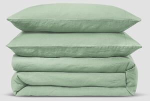 Sage Green Linen Blend Duvet Set | Double | Piglet in Bed
