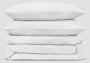 White Linen Blend Duvet Set | Single | Piglet in Bed