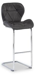 Laurie Grey Contemporary Upholstered Bar Stool | Roseland
