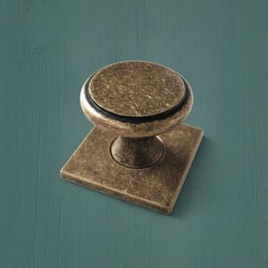 Bordeaux Cabinet Knob with Square Backplate
