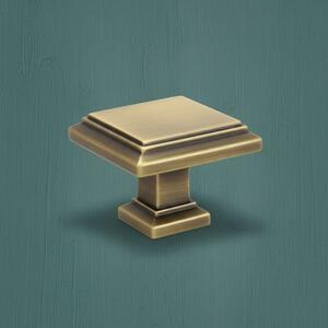 Art Deco Square Kitchen Cabinet Knob