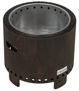 Outsunny Metal Wood-burning Smokeless Fire Pit, Black