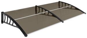 Outsunny Front Door Canopy, Outdoor Awning, Rain Shelter, 200 x 96cm, Brown