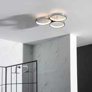 Endon 96473 Radius Bathroom 3 Light LED Semi Flush Ceiling Light In Chrome Finish IP44
