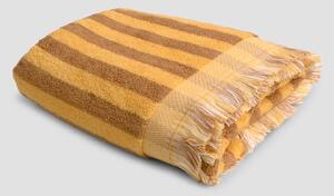 Piglet Honey Mustard Pembroke Stripe Cotton Size Hand Towel