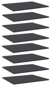Bookshelf Boards 8 pcs Grey 60x50x1.5 cm Engineered Wood