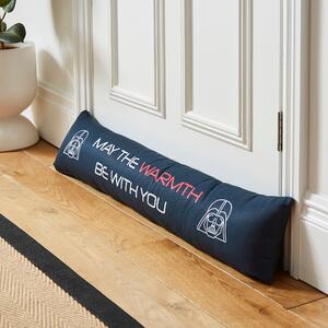 May The Warmth Be With You Star Wars Draught Excluder White and Blue