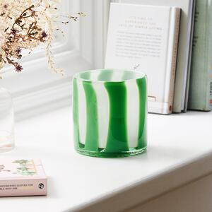 Glass Tealight Holder Green