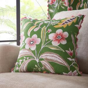 Joy Floral Cushion, Green Green