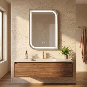 Mirror LED ZONE 80X60 GOLD BRUSH