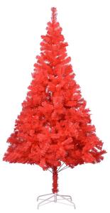 Artificial Christmas Tree with Stand Red 180 cm PVC