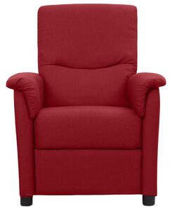 Massage Chair Wine Red Fabric