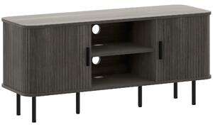 HOMCOM TV Stand Cabinet for TVs up to 55 Inches, TV Unit with Storage Shelves and Cupboard for Living Room, Grey