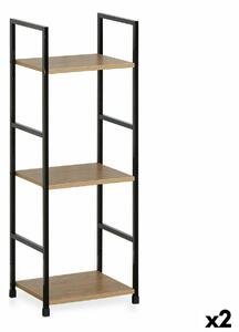 Shelves Confortime 3 Shelves Metal (2 Units)