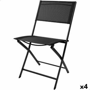 Folding Chair Aktive Black 46 x 81 x 55 cm (4 Units)