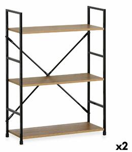 Shelves Confortime 3 Shelves Metal (2 Units)