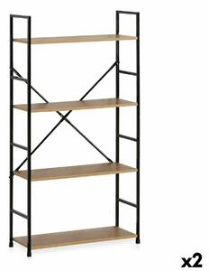 Shelves Confortime 4 Shelves Metal 58,6 x 23,5 x 112 cm (2 Units)