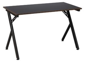 Desk MDF Wood Black Natural 120 x 60 x 75 cm