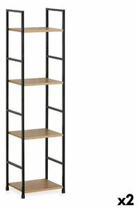 Shelves Confortime 4 Shelves Metal 29,1 x 23,5 x 112 cm (2 Units)