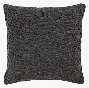Dawdler Chenille Cable Cushion Cover in Grey