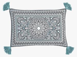 Mandala Cushion Cover in Blue