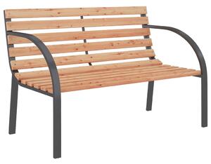 Garden Bench 120 cm Wood and Iron