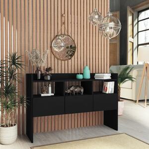 Sideboard Black 105x30x70 cm Engineered Wood