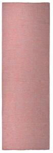 Outdoor Flatweave Rug 80x250 cm Red