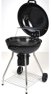 ProGarden Charcoal BBQ Grill on Wheels 56 cm Black