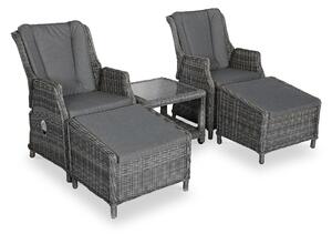 Paris 2 Seater Outdoor Reclining Seat Comfort Companion Set | Roseland