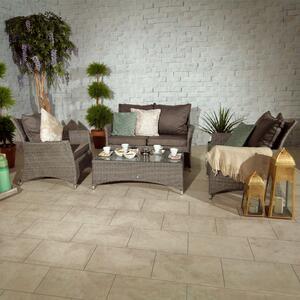Paris Outdoor 4 Seater Deluxe Rattan Garden Lounging Coffee Set