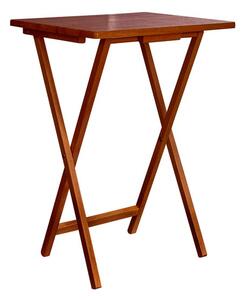 Rubberwood TV Table, Dark Wood