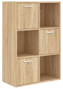 Storage Cabinet Sonoma Oak 60x29.5x90 cm Engineered Wood