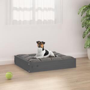 Dog Bed Grey 51.5x44x9 cm Solid Wood Pine