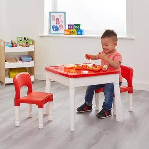 Liberty House Kids 6 In 1 Activity Table And Two Chairs Set