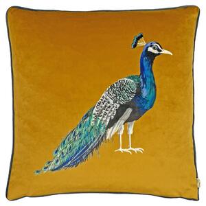 Evans Lichfield Peacock 43cm x 43cm Filled Cushion Saffron
