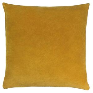 Furn Solo Velvet 45cm x 45cm Filled Cushion Ochre