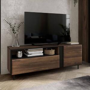 Boise Wooden TV Stand With 2 Doors In Catania Oak