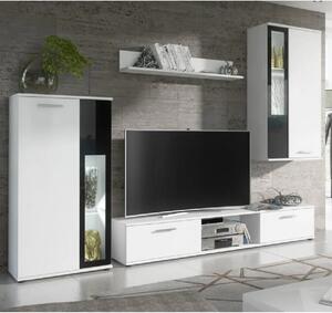 Welch Wooden Entertainment Unit In White And Black