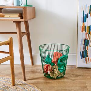 Wire Iron Bin Emerald