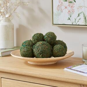 Set of 6 Moss Balls Unscented Pot Pourri Green